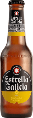 33,95 € Free Shipping | 24 units box Beer Estrella Galicia Lager Galicia Spain Small Bottle 25 cl