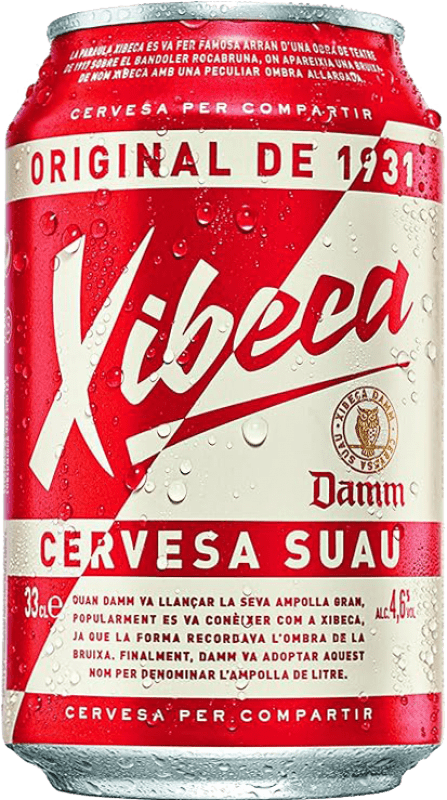 32,95 € Free Shipping | 24 units box Beer Xibeca Catalonia Spain Can 33 cl