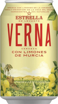 29,95 € 送料無料 | 24個入りボックス ビール Estrella de Levante Limón スペイン アルミ缶 33 cl