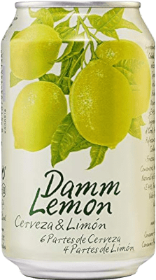 21,95 € Envoi gratuit | Boîte de 24 unités Bière Estrella Damm Lemon Clara Mediterránea Espagne Canette 25 cl