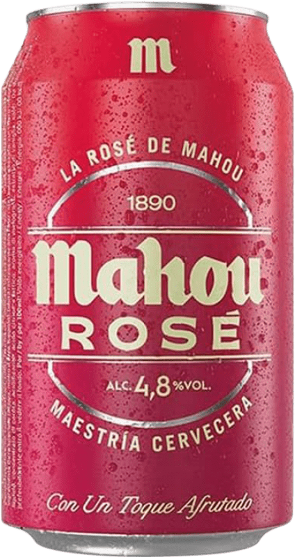 39,95 € Envoi gratuit | Boîte de 24 unités Bière Mahou Rosé Espagne Canette 33 cl
