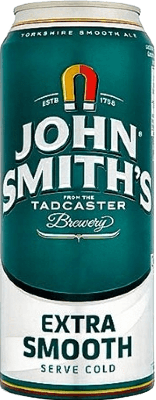 59,95 € Spedizione Gratuita | Scatola da 24 unità Birra John Smith's Extra Smooth Spagna Latta Media 50 cl