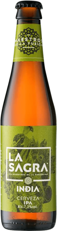 47,95 € Envoi gratuit | Boîte de 12 unités Bière La Sagra India IPA — India Pale Ale Espagne Bouteille Tiers 33 cl