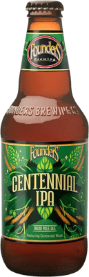 95,95 € Spedizione Gratuita | Scatola da 24 unità Birra Mahou Founders Centennial IPA Dorada Spagna Bottiglia Terzo 33 cl