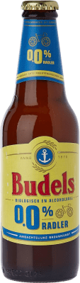 81,95 € 免费送货 | 盒装24个 啤酒 Budels Radler Bio 0,0 荷兰 三分之一升瓶 30 cl 不含酒精