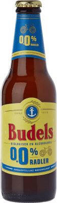 81,95 € Envio grátis | Caixa de 24 unidades Cerveja Budels Radler Bio 0,0 Países Baixos Garrafa Terço 30 cl Sem Álcool