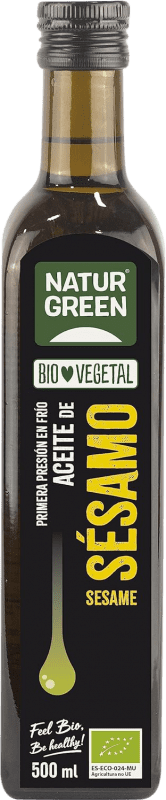 15,95 € Spedizione Gratuita | Olio Vegetale Natur Green Spagna Eco — Biologico Bottiglia Medium 50 cl Sésamo — Sesamo
