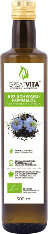 41,95 € Envoi gratuit | Huile de Cuisson Mea Vita Comino Negro Orgánico Egypte Bouteille Medium 50 cl