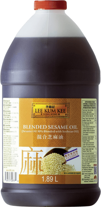 24,95 € Envío gratis | Aceite de Cocina Lee Kum Kee Sésamo Estados Unidos Botella Especial 2 L
