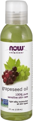 18,95 € Spedizione Gratuita | Scatola da 2 unità Olio Vegetale Now Foods stati Uniti Bottiglietta Mignon 12 cl Grape — Uva