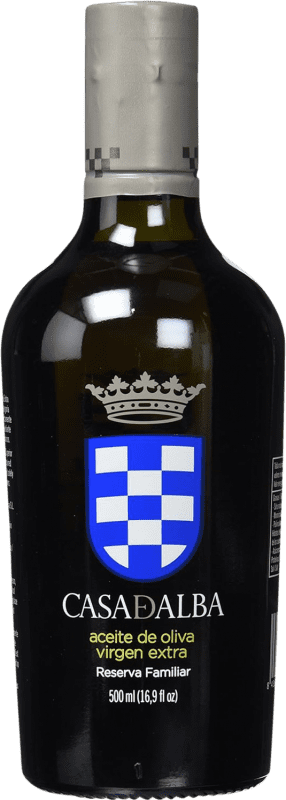 24,95 € Kostenloser Versand | Olivenöl Casa de Alba E-NOL Extra Nativ Familienreserve Spanien Medium-Flasche 50 cl