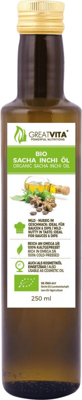 28,95 € Envio grátis | Óleo de Cozinha Mea Vita Sacha Inchi Bio Peru Garrafa Pequena 25 cl