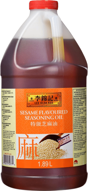 19,95 € Envío gratis | Aceite Vegetal Lee Kum Kee Estados Unidos Garrafa 2 L Sésamo