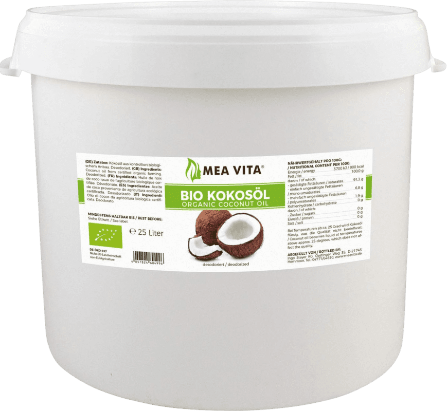 242,95 € Free Shipping | Cooking Oil Mea Vita Coco Orgánico Philippines Organic Special Bottle 27 L