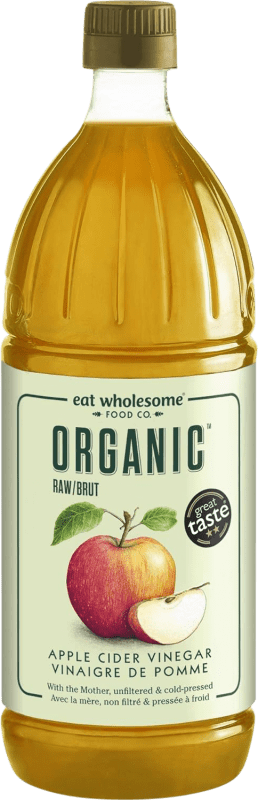 12,95 € Spedizione Gratuita | Aceto Eat Wholesome Sidra de Manzana sin Filtrar PET Ecológico Regno Unito Bottiglia 1 L