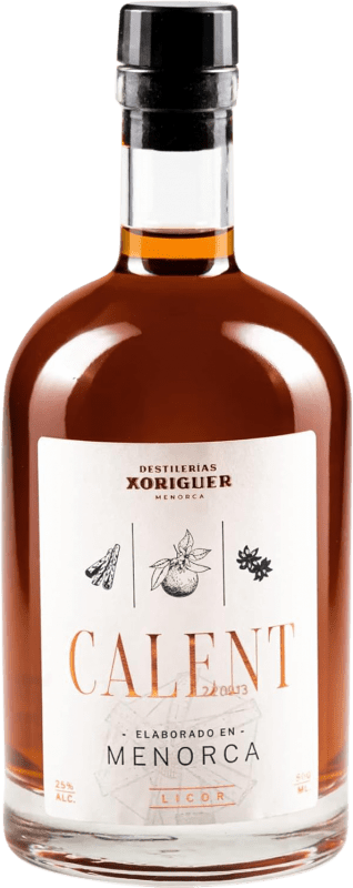 16,95 € Envio grátis | Licores Xoriguer Calent Canela Azafrán Espanha Garrafa 70 cl