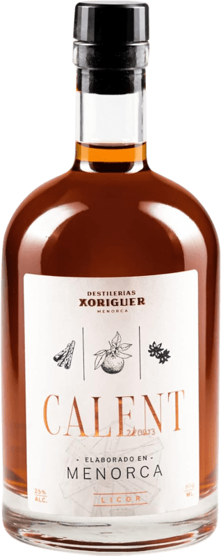 24,95 € Envío gratis | Licores Xoriguer Gin Calent Canela Azafrán España Botella 70 cl