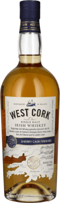 59,95 € Kostenloser Versand | Whiskey Single Malt West Cork Sherry Cask Finished Irland Flasche 70 cl