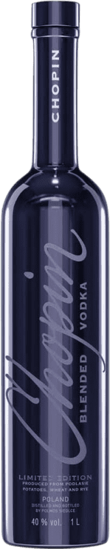 51,95 € Envío gratis | Vodka Chopin Indigo Blended Polish Polonia Botella 1 L