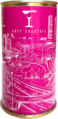 6,95 € Free Shipping | Cocktail Sour Arty Cocktail. Fresa Chocolate Blanco Cítrico & Gin Madrid's community Spain Can 16 cl