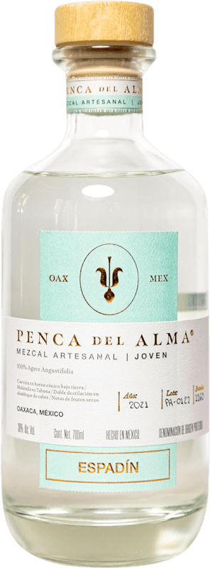 86,95 € Spedizione Gratuita | Mezcal Penca del Alma. Espadín Messico Bottiglia 70 cl