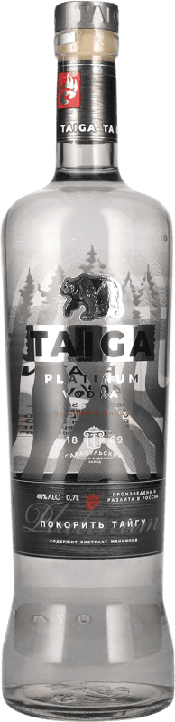 22,95 € Free Shipping | Vodka Taiga Shtof Platinum Edition Russian Federation 70 cl