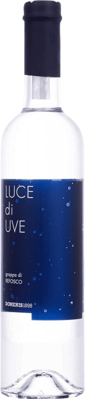 19,95 € Spedizione Gratuita | Grappa Domenis 1898 Luce di Uve Italia Refosco Bottiglia Medium 50 cl