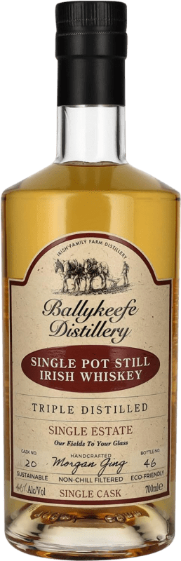 106,95 € 免费送货 | 威士忌单一麦芽威士忌 Ballykeefe Single Pot Still 爱尔兰 瓶子 70 cl