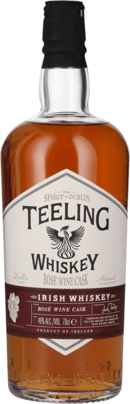 79,95 € Envio grátis | Whisky Blended Teeling Rosé Wine Cask Finish Afinado em Barrica Irlanda Garrafa 70 cl