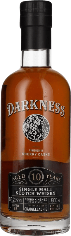 149,95 € Envoi gratuit | Whisky Single Malt Darkness Craigellachie PX Pedro Ximénez Sherry Cask Finish — Finition en Fût Royaume-Uni 10 Ans Bouteille Medium 50 cl