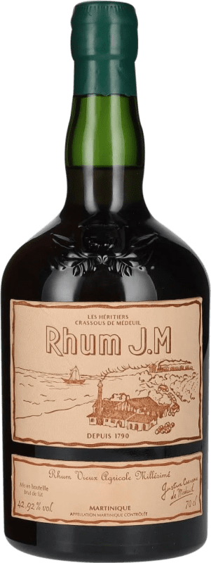 187,95 € 免费送货 | 朗姆酒 Rhumerie JM Millésimé, Agricole — 农业型 Vieux — 陈酿 荷属安的列斯 70 cl