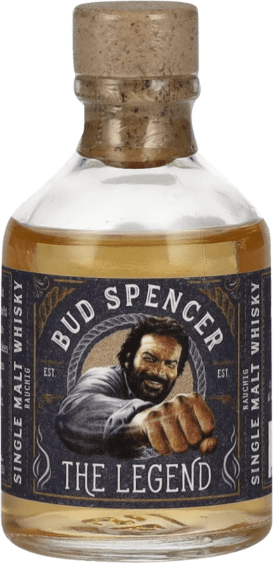 16,95 € Kostenloser Versand | Single Malt Whisky St. Kilian Bud Spencer The Legend Rauchig Deutschland Miniaturflasche 5 cl