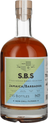 129,95 € 免费送货 | 朗姆酒 1423 World Class Spirits S.B.S Jamaica Barbados 特立尼达和多巴哥 瓶子 70 cl