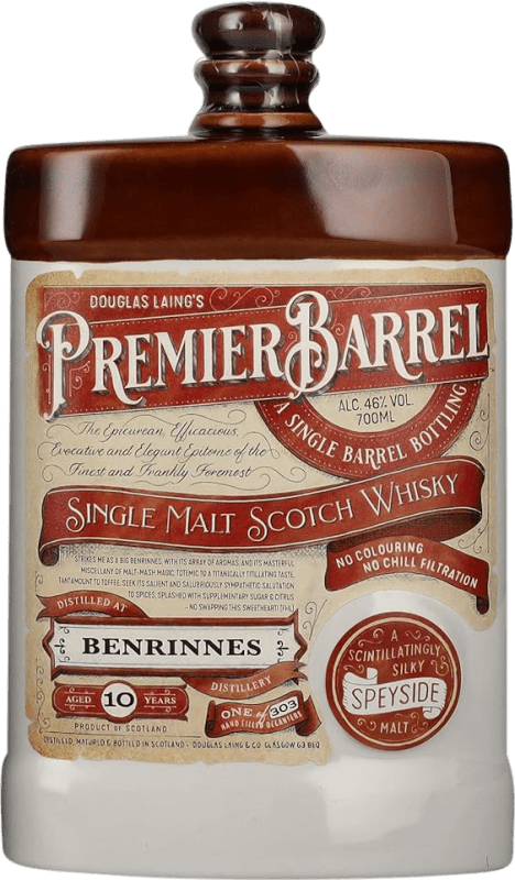 111,95 € Kostenloser Versand | Whiskey Single Malt Douglas Laing's Premier Barrel at Benrinnes Großbritannien 10 Jahre Flasche 70 cl