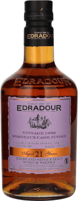 284,95 € Бесплатная доставка | Односолодовый виски Edradour Bordeaux Cask Finish — Финишная выдержка в бочке, Vintage горная местность Объединенное Королевство 21 Лет 70 cl