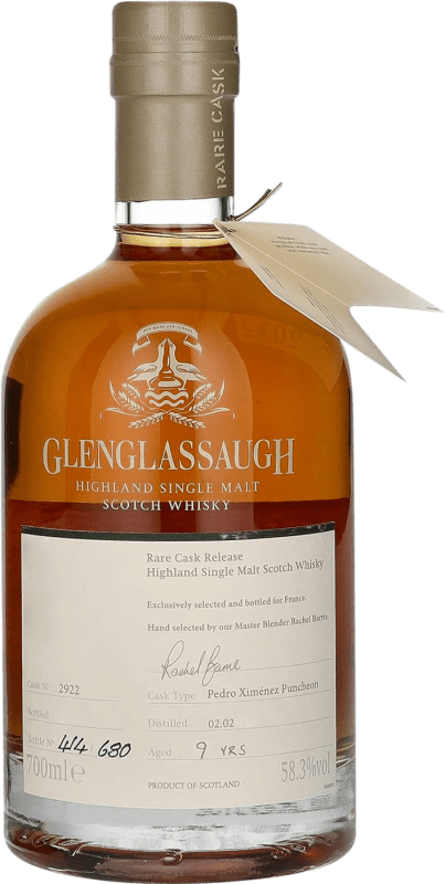 99,95 € 送料無料 | シングルモルトウイスキー Glenglassaugh Puncheon Nº 4 PX Pedro Ximénez Sherry Cask Finish — カスクフィニッシュ, Batch — バッチ, 限定版, Rare — 希少 イギリス 9 年 70 cl