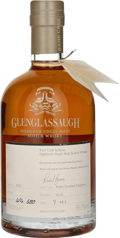 146,95 € Free Shipping | Whisky Single Malt Glenglassaugh Puncheon Batch 4 Rare Cask Release PX United Kingdom 9 Years Bottle 70 cl