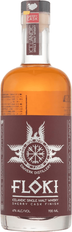 83,95 € Spedizione Gratuita | Whisky Single Malt Flóki Icelandic Sherry Cask Finish — Affinato in Botte Islanda 3 Anni 70 cl