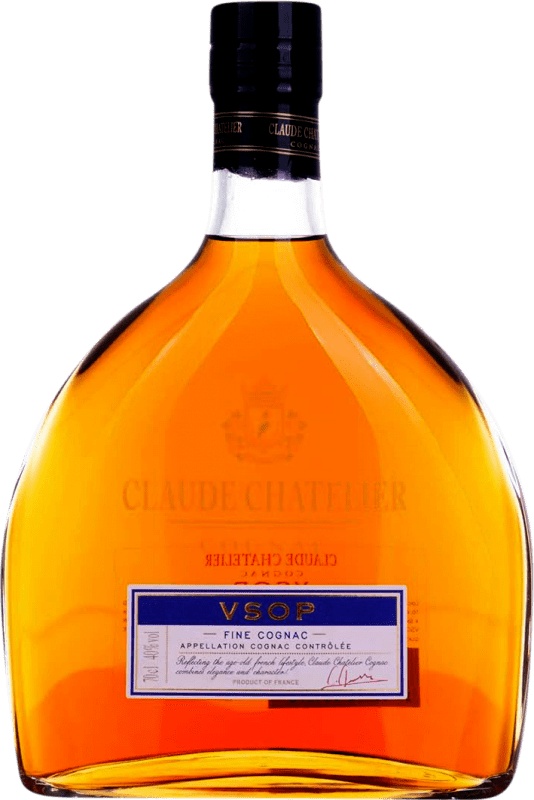 73,95 € Бесплатная доставка | Коньяк Pierre Ferrand Claude Chatelier Fine VSOP Италия бутылка 70 cl