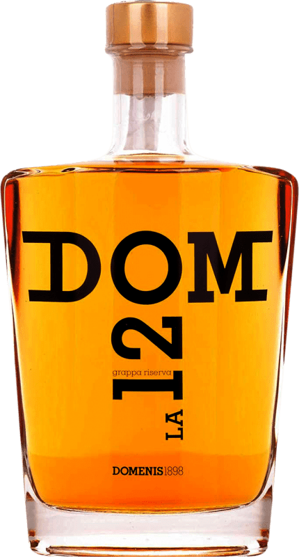 128,95 € Kostenloser Versand | Grappa Domenis 1898 La 120 Reserve Italien Flasche 70 cl