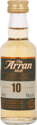 16,95 € Envio grátis | Whisky Single Malt Isle Of Arran Reino Unido 10 Anos Garrafa Miniatura 5 cl