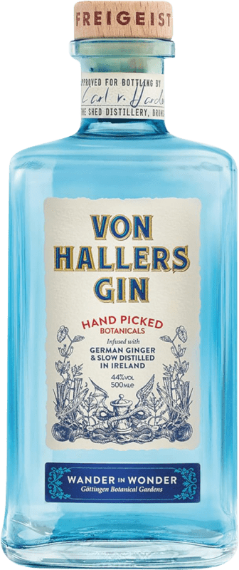 61,95 € Kostenloser Versand | Genever Gin Von Hallers Deutschland Medium-Flasche 50 cl