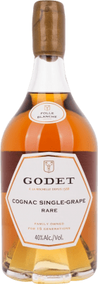 101,95 € Бесплатная доставка | Коньяк Godet Single Grape Rare Folle Blanche Франция бутылка 70 cl