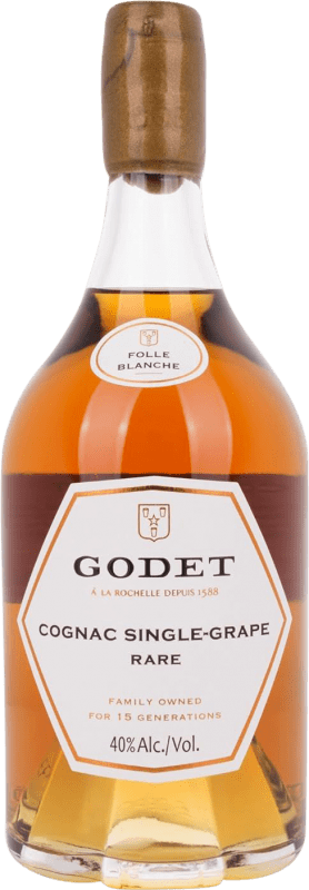 95,95 € Free Shipping | Cognac Godet Single Grape Rare Folle Blanche France Bottle 70 cl