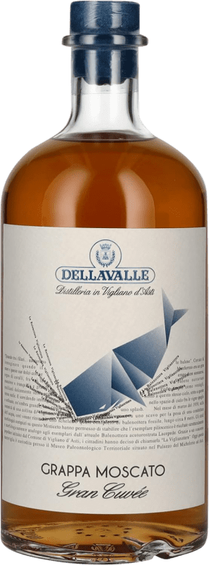 28,95 € Kostenloser Versand | Grappa Dellavalle Grande Cuvée Italien Moscato — Muskateller 70 cl