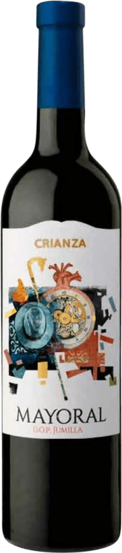 8,95 € Spedizione Gratuita | Vino rosso Mayoral Crianza D.O. Jumilla Regione di Murcia Spagna Tempranillo, Monastrell Bottiglia 75 cl