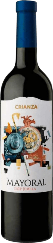 8,95 € Spedizione Gratuita | Vino Rosso Mayoral Crianza — Invecchiato in Botte D.O. Jumilla Regione di Murcia Spagna Tempranillo, Monastrell Bottiglia 75 cl