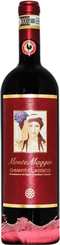 39,95 € Бесплатная доставка | Красное вино Montemaggio Gallo Nero Sangiovese Merlot Orgánico D.O.C.G. Chianti Classico Тоскана Италия Merlot, Sangiovese бутылка 75 cl