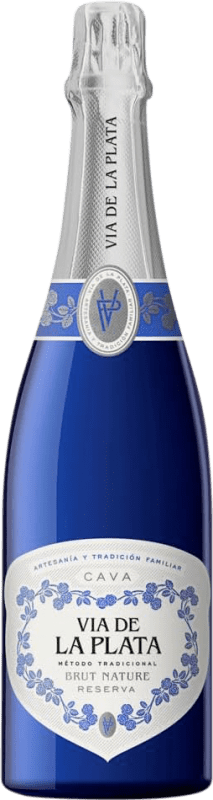 13,95 € Envoi gratuit | Vin Mousseux Blanc Vía de la Plata Brut Nature Coupage Réserve I.G.P. Vino de la Tierra de Extremadura Estrémadure Espagne Macabeo — Macabeu, Chardonnay, Parellada 75 cl