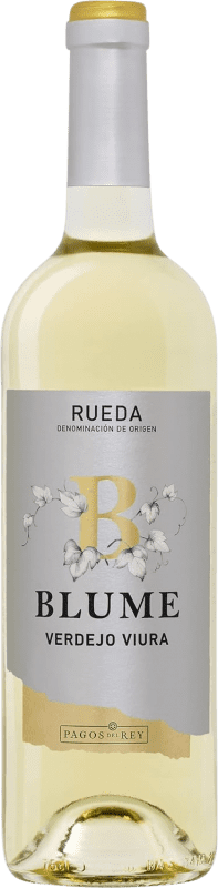 7,95 € Spedizione Gratuita | Vino bianco Pagos del Rey Blume ‎Blanco D.O. Rueda Castilla y León Spagna Verdejo Bottiglia 75 cl